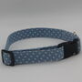 Light Blue Polkadot Dog Collar, thumbnail 4 of 12