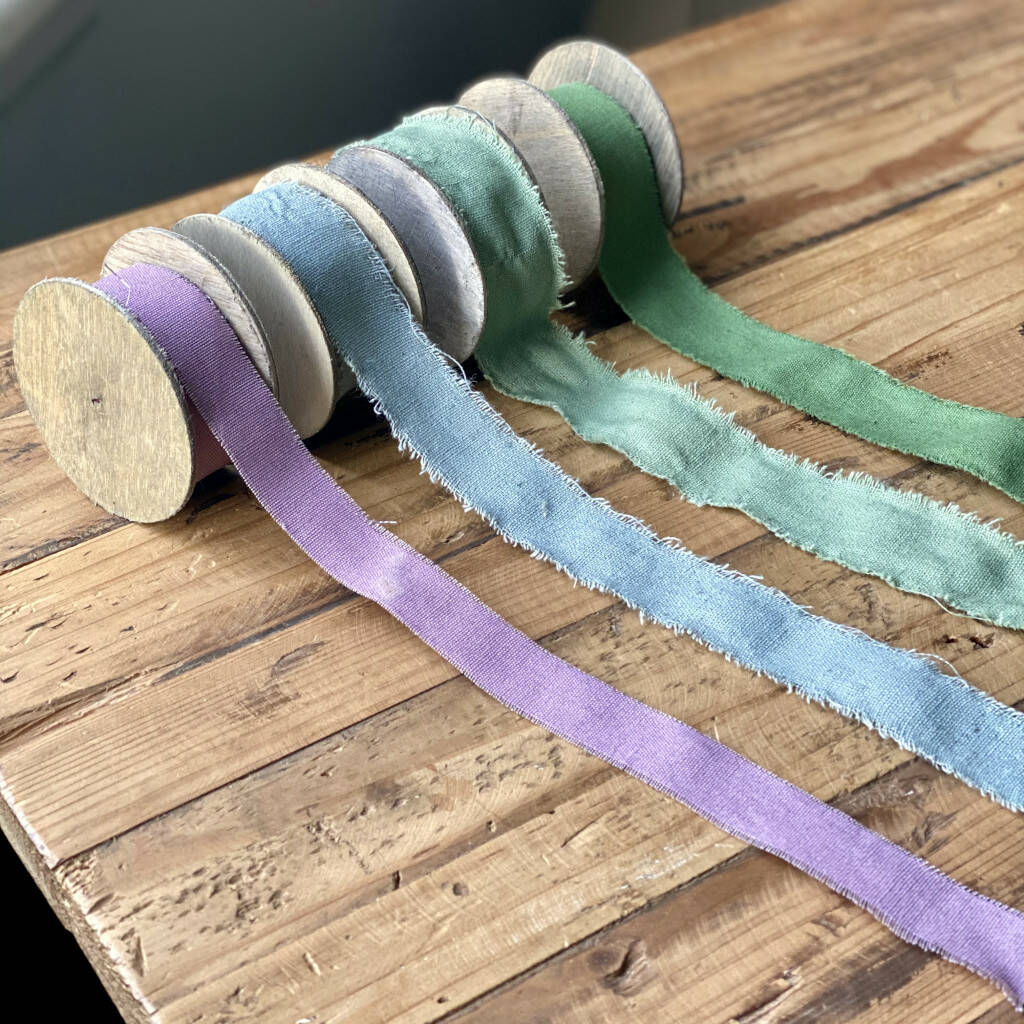 Frayed Edge Cotton Ribbon Set By The Florist's Daughter
