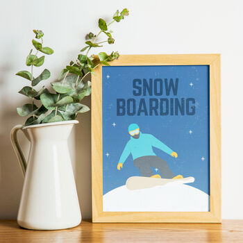 Snow Boarding Print, 2 of 4