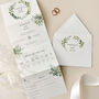 Greenery Concertina Wedding Invitations, thumbnail 1 of 4