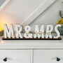 Custom Mr And Mrs, Wedding Top Table Surname Sign, thumbnail 3 of 6