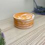 Orange Marbled Drinks Coaster With Lip, thumbnail 6 of 7