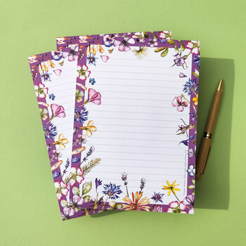 Pressed Flowers A5 Notepad, 4 of 5
