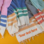 Personalised Cotton Throws, Second Anniversary Gift, thumbnail 2 of 11