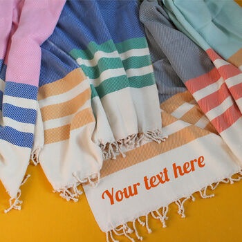 Personalised Cotton Throws, Second Anniversary Gift, 2 of 11