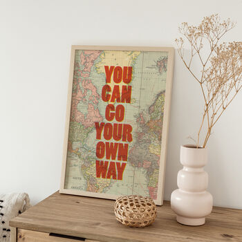 'You Can Go Your Own Way' Graphic Print, 3 of 5