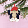 Personalised French Bulldog Christmas Tree Decoration, thumbnail 1 of 2