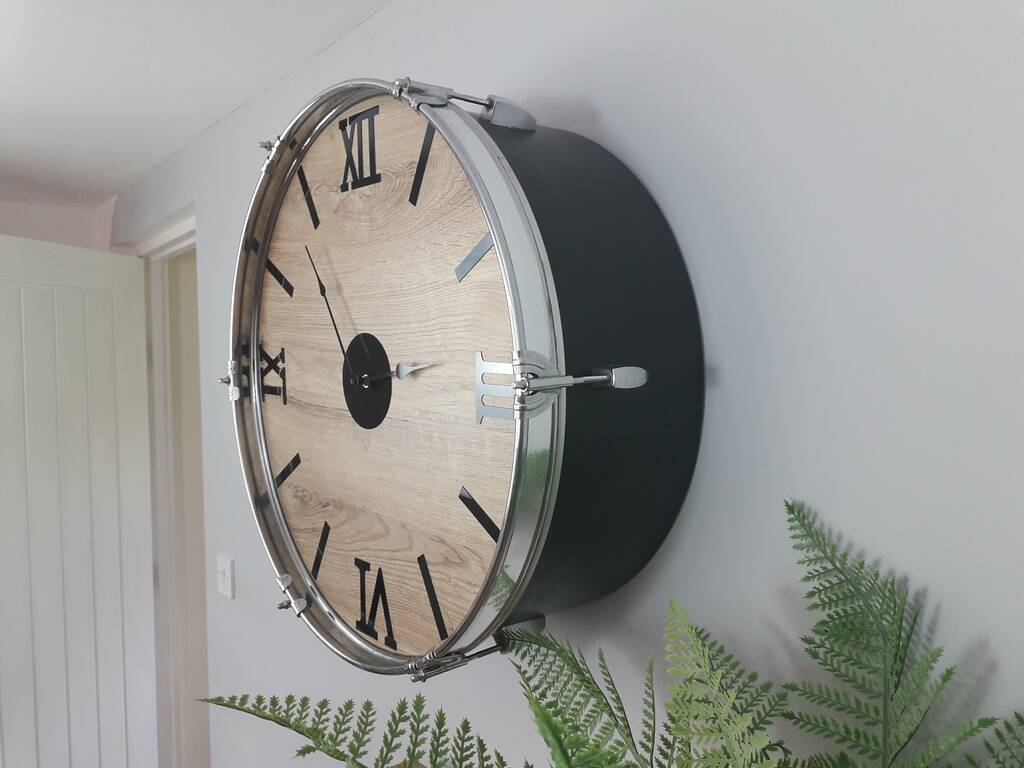Large Drum Clock 23', 1 of 7