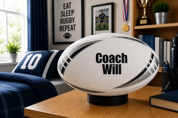 Personalised Rugby Ball, 5 of 9