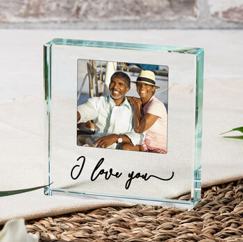 Personalised I Love You Glass Photo Token, 3 of 3
