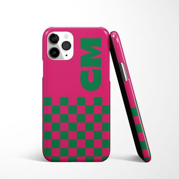 Initial Check Phone Personalised Case Name Durable iPhone Samsung Mobile Cover, 6 of 12
