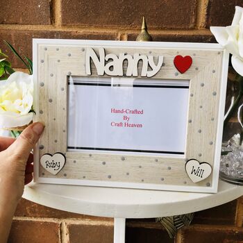 Personalised Nanny Photo Frame Birthday Gift, 5 of 7