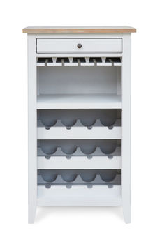 Ridley Grey Wine Rack / Glass Storage Cabinet, 4 of 5
