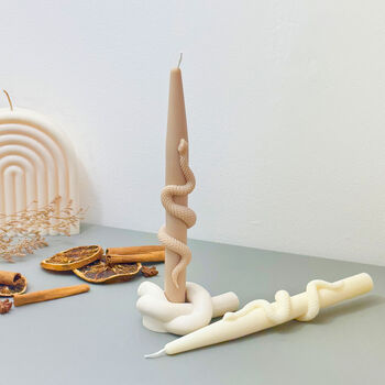 Snake Taper Candle Halloween Candle For Dinner Tables, 7 of 10