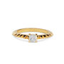 18ct Yellow Gold And Diamond Spike Ring, thumbnail 3 of 3