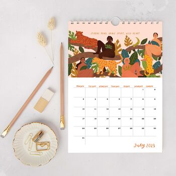 Illustrated 2023 A4 Monthly Wall Calendar, 10 of 10