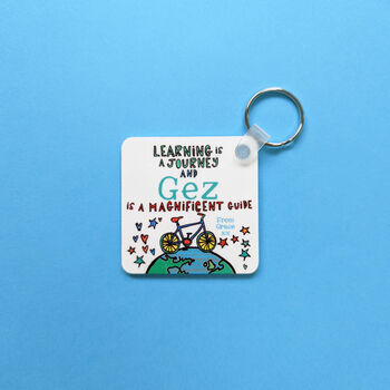 Personalised Thank You Teacher Key Ring, 3 of 8