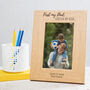 Personalised Engraved 'Dad, My Hero' Photo Frame, thumbnail 2 of 6
