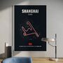 Shanghai F1 Track Print F1 Gift, Father's Day Gifts, thumbnail 1 of 2