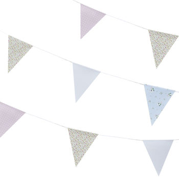 10m Wedding Party Floral Design Flag Bunting Decoration, 3 of 4