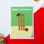 Funny Cricket Christmas Card, thumbnail 4 of 5