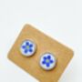 Stud Earrings With Forgetmenot Flowers In 10mm, thumbnail 11 of 12