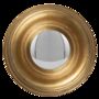 19cm Gold Convex Wall Mirror Porthole Fisheye Design, thumbnail 6 of 8