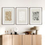 Set Of Three Modern Abstract Floral Art Prints For Home, thumbnail 4 of 6