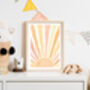 Children's Boho Sun Bedroom Birthday Art Print Gift, thumbnail 2 of 7