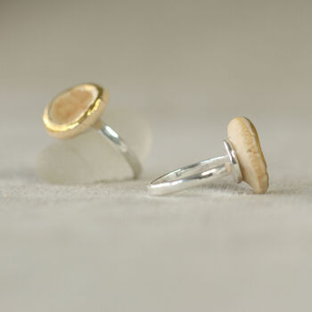 Small Round Crystal Pool Adjustable Ring, 4 of 4