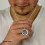 Dodecagon St Christopher Silver Necklace, thumbnail 2 of 12