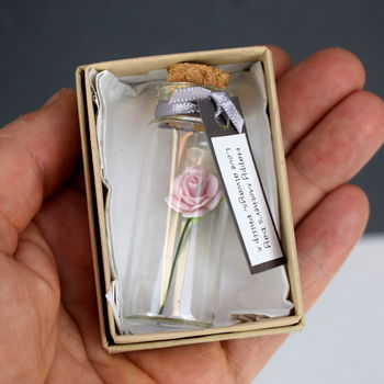 Miniature Personalised Paper Tea Rose Gift, 2 of 12