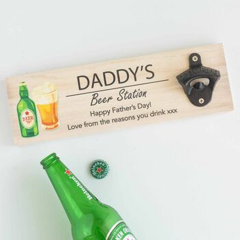 Personalised Wooden Bottle Opener Plaque, 4 of 10