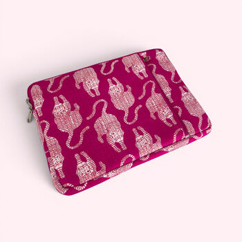 Laptop Or iPad Case | Various Prints Available In Cotton Block Print Quilted Fabrics, 11 of 12