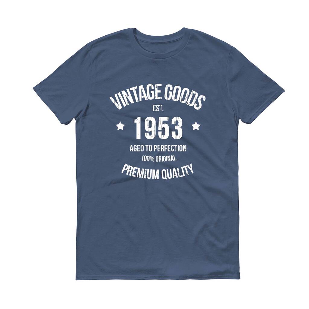 Vintage 21st/30th/40th/50th/60th/70th Birthday Tshirt, 1 of 6