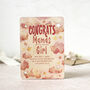 Personalised New Baby Card In Wood, Pink, thumbnail 2 of 2
