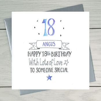 18th Birthday Personalised Greeting Card, 2 of 3