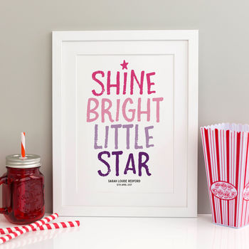 Shine Bright Little Star Print, 4 of 7