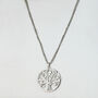 Heart And Tree Of Life Pendant Chain Necklace, thumbnail 2 of 5