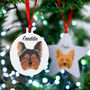 Yorkshire Terrier Dog Christmas Decoration Personalised, thumbnail 1 of 9