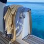 Adriatic Waffle Towel Aegean Blue, thumbnail 8 of 11
