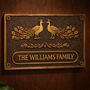 Personalised Peacock Design Address Plaque, thumbnail 4 of 7