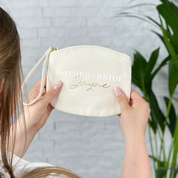 Mother Of The Bride Personalised Wedding Make Up Bag, 2 of 3