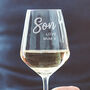 Personalised Son Glass, thumbnail 2 of 6