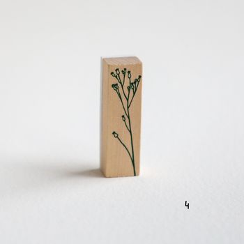 Delicate Botanical Stem Rubber Stamp, 5 of 6