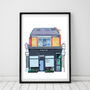 Pause Yoga, Francis Road, Leyton, East London Illustration Art Print, thumbnail 1 of 2