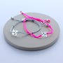 Delicate Sterling Silver Pinwheel Friendship Bracelets, thumbnail 2 of 5