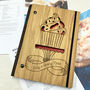 Personalised Wooden Baking Notes Notebook, thumbnail 1 of 3