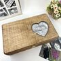 Personalised Heart Name Wooden Memory Box, thumbnail 2 of 12