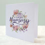 Personalised Watercolour Flowers Card, thumbnail 1 of 2